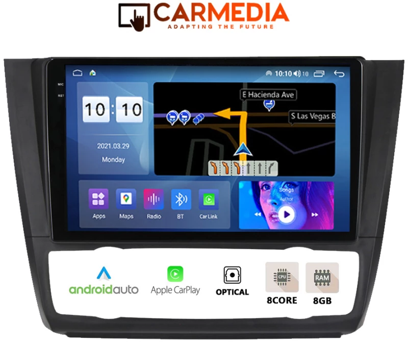 CARMEDIA CMDU4095-4 PRO PLUS TABLET 9.5'' OEM BMW SERIES 1 (E81-82-87-88) 2004-2013 KLIMA