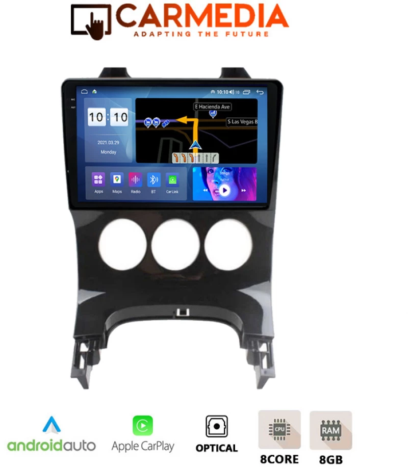CARMEDIA CMDU4095-4 PRO PLUS TABLET 9.5'' OEM PEUGEOT 3008 2008-2016 A/C