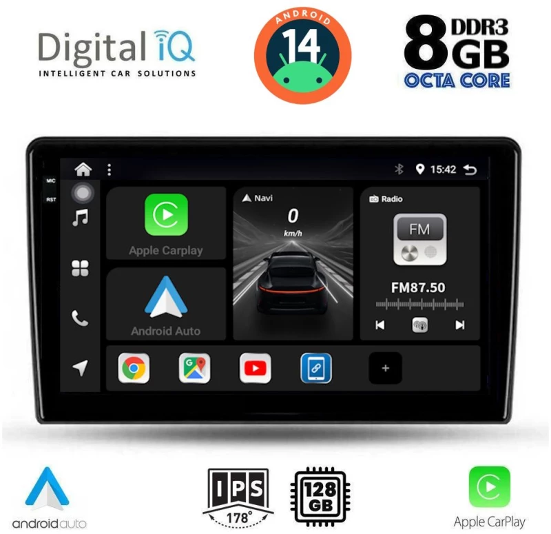 DIGITAL IQ BXF 8702_CPAA (9inc) MULTIMEDIA TABLET for TOYOTA AURIS mod. 2007-2012