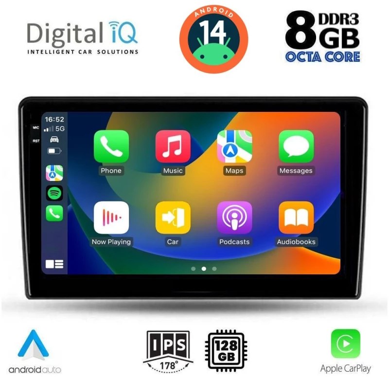 DIGITAL IQ BXF 8702_CPAA (9inc) MULTIMEDIA TABLET for TOYOTA AURIS mod. 2007-2012