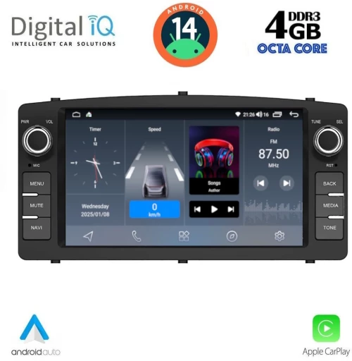 DIGITAL IQ BLG 410_CPA (7″ DECK) MULTIMEDIA OEM for TOYOTA COROLLA mod. 2000-2006