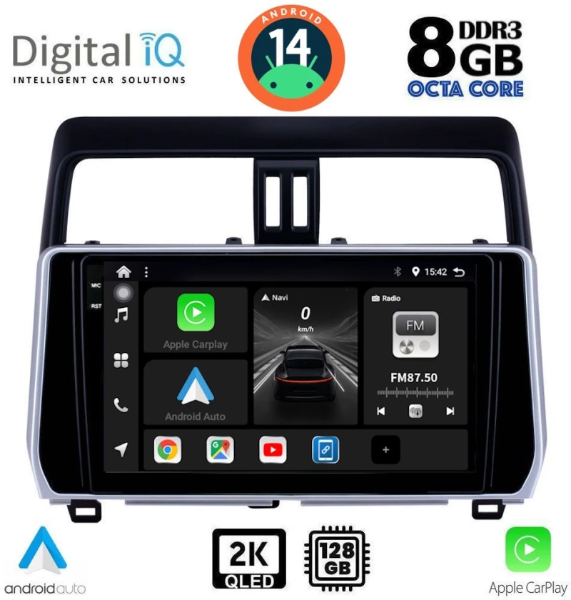 DIGITAL IQ BXF 8739_CPAA (10inc) MULTIMEDIA TABLET for TOYOTA LAND CRUISER mod. 2019>