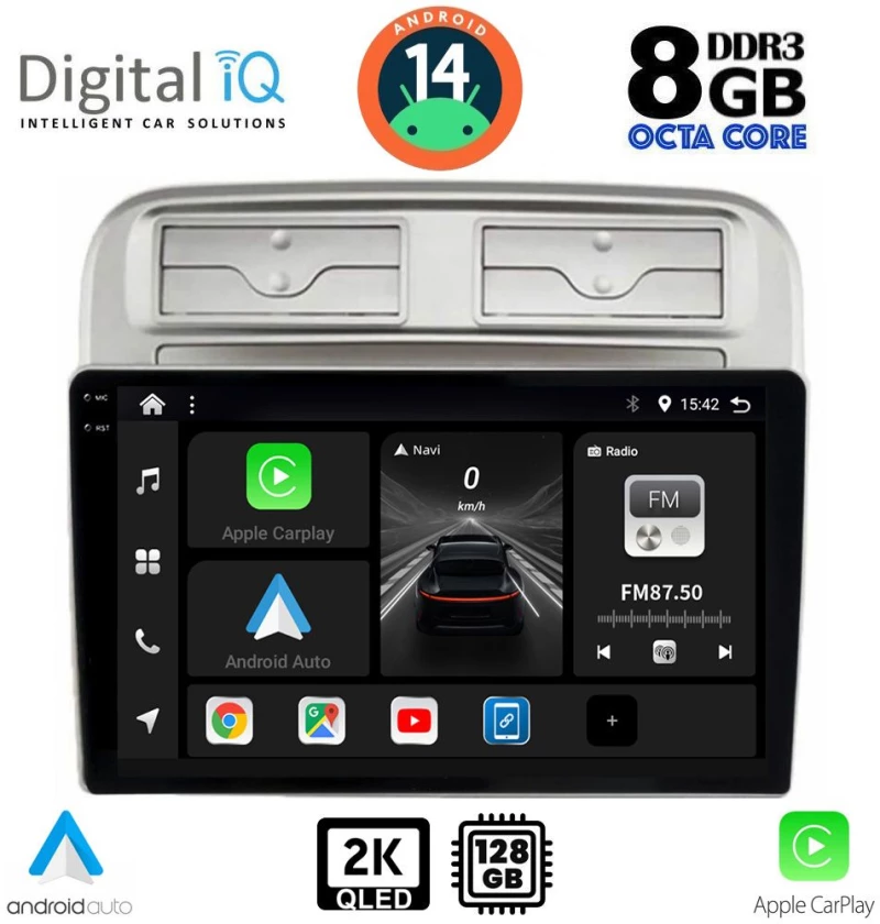DIGITAL IQ BXF 8128_CPAA (9inc) MULTIMEDIA TABLET for FIAT GRANDE PUNTO mod. 2005-2012
