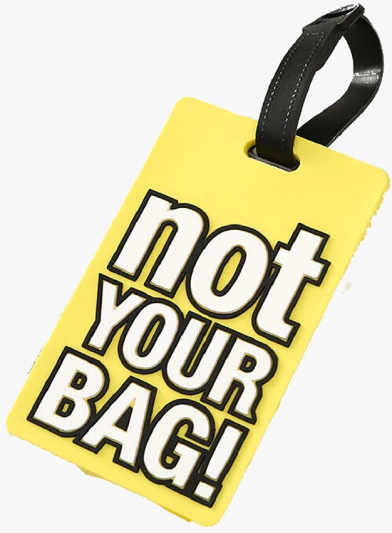 Bartuggi 718-060605, Ετικέτα κατόχου, Not your bag, Κίτρινο