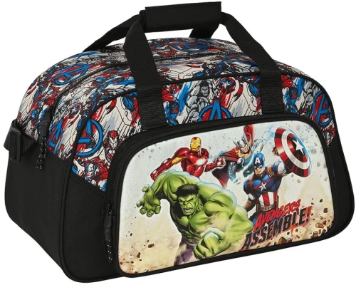 Safta 712384273 Avengers Forever, Ύφασμα, Παιδικό Σακ Βουαγιάζ, Μαύρο