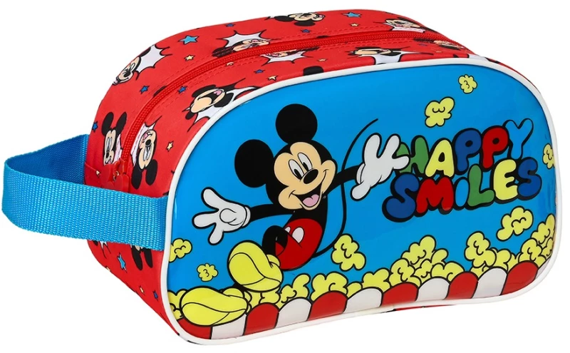 Safta 812214248 Mickey Mouse Happy Smiles, Νεσεσέρ, Ύφασμα, Κόκκινο