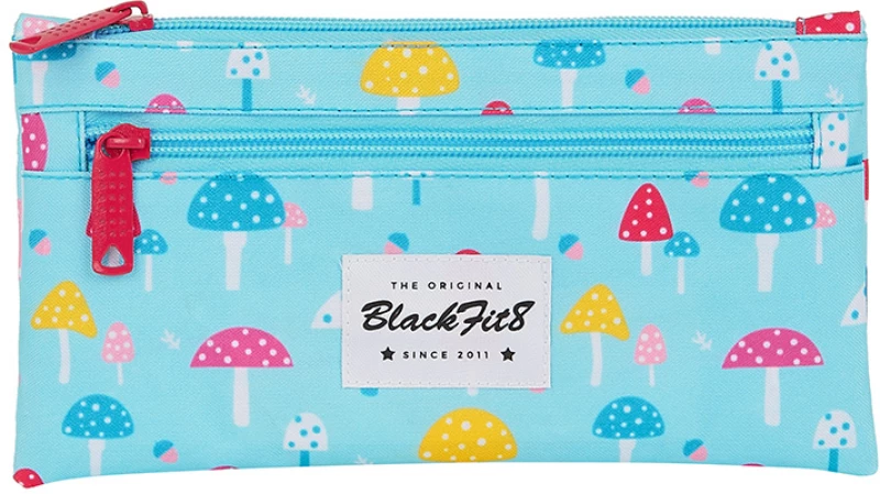 Safta 842043029 Blackfit8 Mushrooms, Κασετίνα, Ύφασμα, Τυρκουάζ