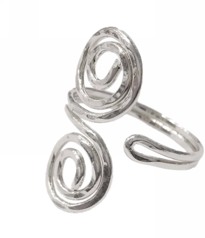 Kostibas 2512-635Α, Δαχτυλίδι, Αρχαιοελληνικό, Μεταλλικό, Ασημί