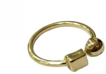 Kostibas 2513-376X8, Δαχτυλίδι, Ατσάλι, Χρυσό, Με μοτίφ