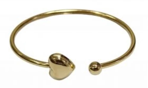 Kostibas 1513-974X, Βραχιόλι, Ατσάλι, Με καρδιά, Χρυσό