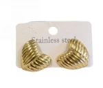 Kostibas 3013-762X, Σκουλαρίκια, Ατσάλι, Χρυσό