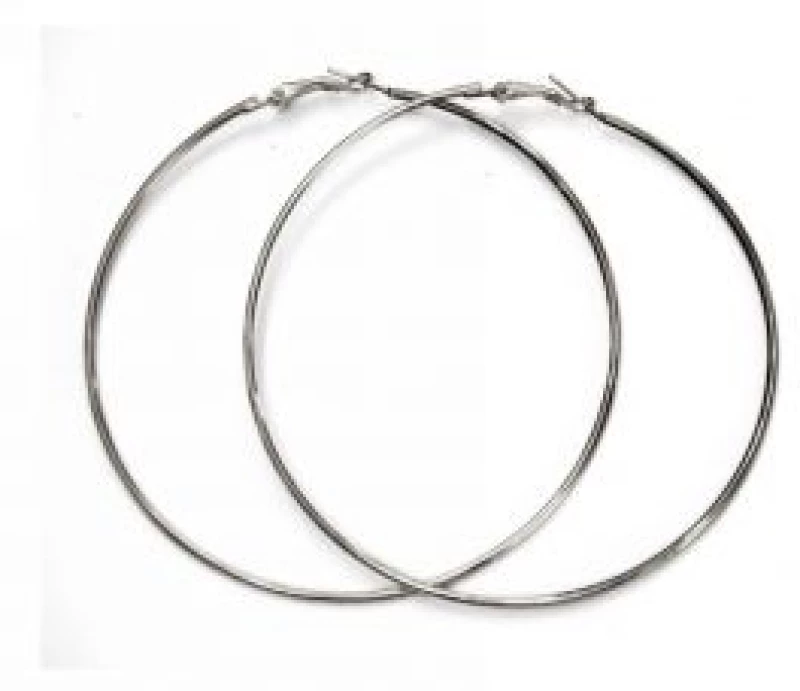 Kostibas 3112-026YG, Σκουλαρίκια Κρίκοι, Μεταλλικό, Γραφίτης