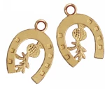 Kostibas 3810-2193X, Γούρια, Μεταλλικό, Χρυσό, 25τμχ