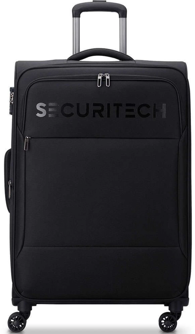 Βαλίτσα Μεγάλη Securitech Expandable 400382100 76x49,5x33/36cm 106lt Black Delsey