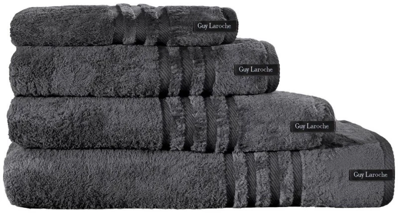 Πετσέτα Bonus Anthracite Guy Laroche Σώματος 70x140cm 100% Βαμβάκι