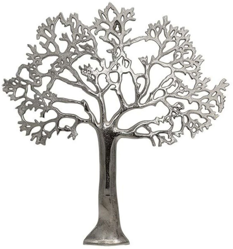 Διακοσμητικό Τοίχου Tree 934-124-038 55x3x60cm Silver Μέταλλο