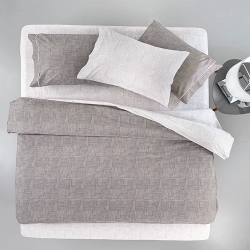 Σεντόνια Stencil (Σετ 4τμχ) Wenge Guy Laroche Υπέρδιπλo 240x265cm 100% Βαμβακερό Περκάλι