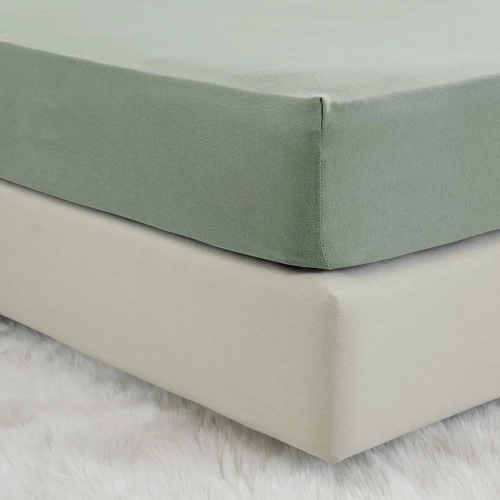 Σεντόνι Tender Με Λάστιχο Rock Green Nima King Size 180x240cm 100% Βαμβάκι