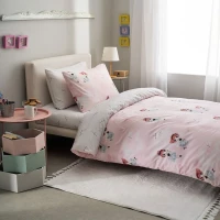 Παπλωματοθήκη Παιδική Rozy (Σετ 2τμχ) Pink Vesta Home Μονό 170x240cm 100% Βαμβάκι