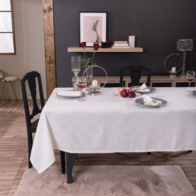 Τραπεζομάντηλο Lavezzi Off White Teoran 160X250 Βαμβάκι-Πολυέστερ