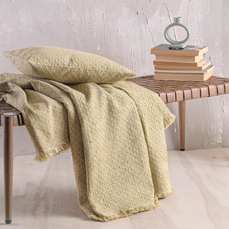 Ριχτάρι Editor Gold Ρυθμός Τετραθέσιο 180x330cm Βαμβάκι-Chenille