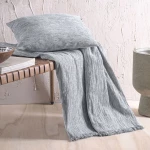 Ριχτάρι Planet Grey Ρυθμός Τετραθέσιο 180x330cm Βαμβάκι-Chenille