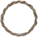 Στεφάνι Ξύλινο Με Χίονι 012.632001047 45cm Natural