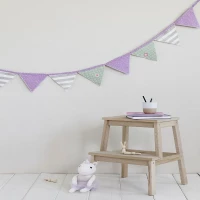 Διακοσμητική Γιρλάντα Παιδική Muffin 240x15 Lila-Green Nima