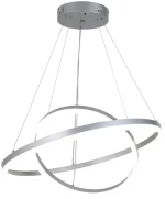 Φωτιστικό Οροφής 6095-Β Led Dimmable Φ60cm 6300Lm 58W 3CCT Silver Inlight
