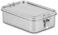 Φαγητοδοχείο We Care 10-003-002 20x14x6,5cm 1400ml Inox Nava Ανοξείδωτο Ατσάλι