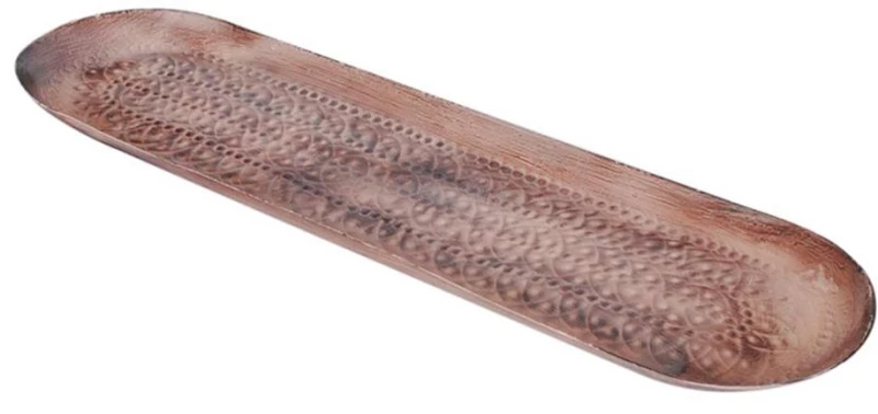 Διακοσμητική Πιατέλα 00.07.72049 62x17,5x2,5cm Copper Μέταλλο