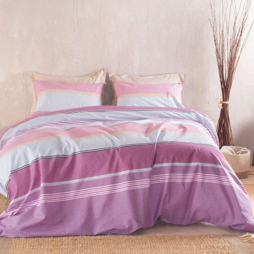 Κουβερλί Boost (Σετ 2τμχ) Pink Ρυθμός Ημίδιπλο 160x240cm 100% Βαμβάκι