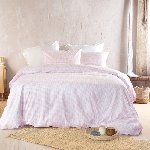 Σεντόνια Pacify (Σετ 4τμχ) Pink Ρυθμός King Size 270x290cm 100% Βαμβάκι