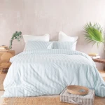 Παπλωματοθήκη Eloise (Σετ 2τμχ) Green Ρυθμός Ημίδιπλο 160x250cm 100% Βαμβάκι