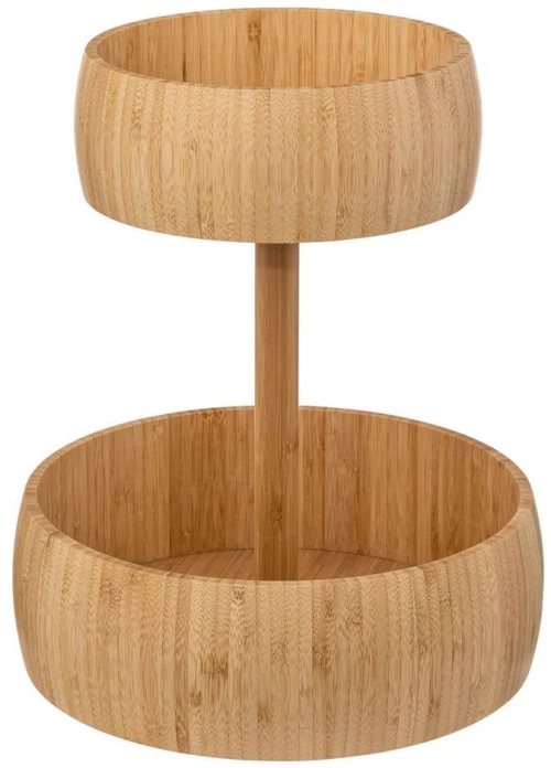 Φρουτιέρα 2 Θέσεων Bamboo 07.189706 Φ30x35,5cm Natural Bamboo