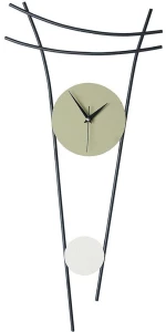 Ρολόι Τοίχου Heit 902LMN1115 34x73cm Multi-Green Wallity Μέταλλο