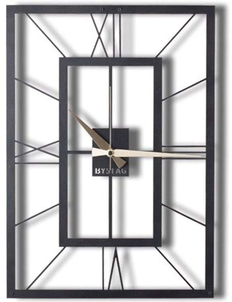 Ρολόι Τοίχου November 805BSG1114 49x70cm Black Wallity Μέταλλο