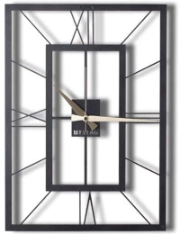 Ρολόι Τοίχου November 805BSG1114 49x70cm Black Wallity Μέταλλο