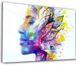 Πίνακας Γυάλινος 672BRS4859 110x70cm Multi Wallity Οριζόντιοι Γυαλί