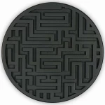 Διακοσμητικό Τοίχου 797EVL2286 33x2x33cm Black Wallity Ξύλο