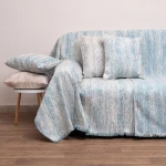 Ριχτάρι 1452 Lake Blue Anna Riska Τετραθέσιο 180x320cm Chenille