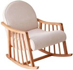 Πολυθρόνα Κουνιστή Klea 383EVN1107 80x68x93cm White