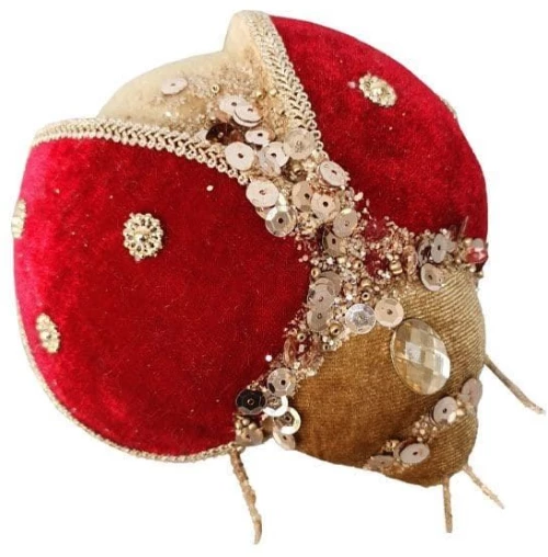Χριστουγεννιάτικη Φιγούρα Love Bug 030315 16x13x9cm Red-Beige