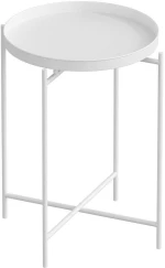 Τραπεζάκι Βοηθητικό 491CRT1141 Φ46x56cm White