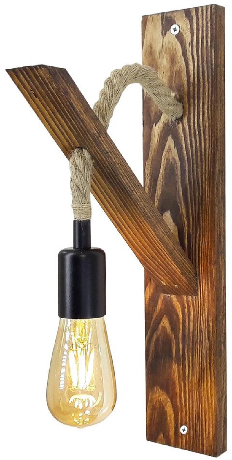 Φωτιστικό Τοίχου - Απλίκα Ahsap 806ALD1467 23x45x9cm E27 40W Walnut Opviq