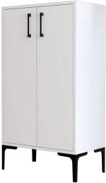 Παπουτσοθήκη Prag 845HCT4113 60x35x111cm White Μοριοσανίδα, Μέταλλο