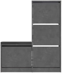 Παπουτσοθήκη Dude 779HMS4119 105x26x118,5cm Grey Μοριοσανίδα, Μελαμίνη