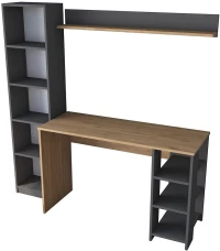 Γραφείο 893RAN3338 160x45x161,8cm Walnut-Anthracite