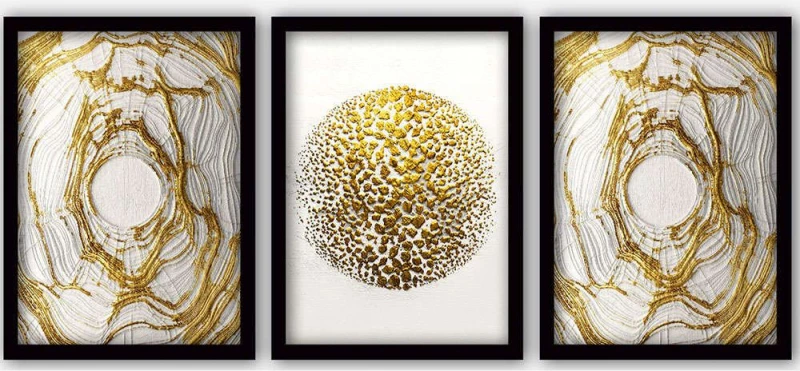 Κάδρα (Σετ 3Τμχ) 364LUL1442 35x45cm Multi Wallity Κάθετοι Πλαστικό,Mdf