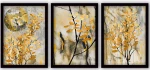 Κάδρα (Σετ 3Τμχ) 364LUL1306 35x45cm Multi Wallity Κάθετοι Πλαστικό,Mdf